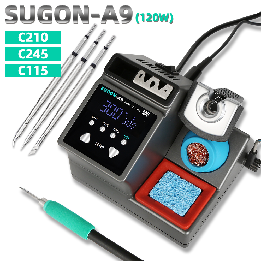 Tools For Electronic Workshop - محطة لحام SUGON-A9 متوافقة مع طرف