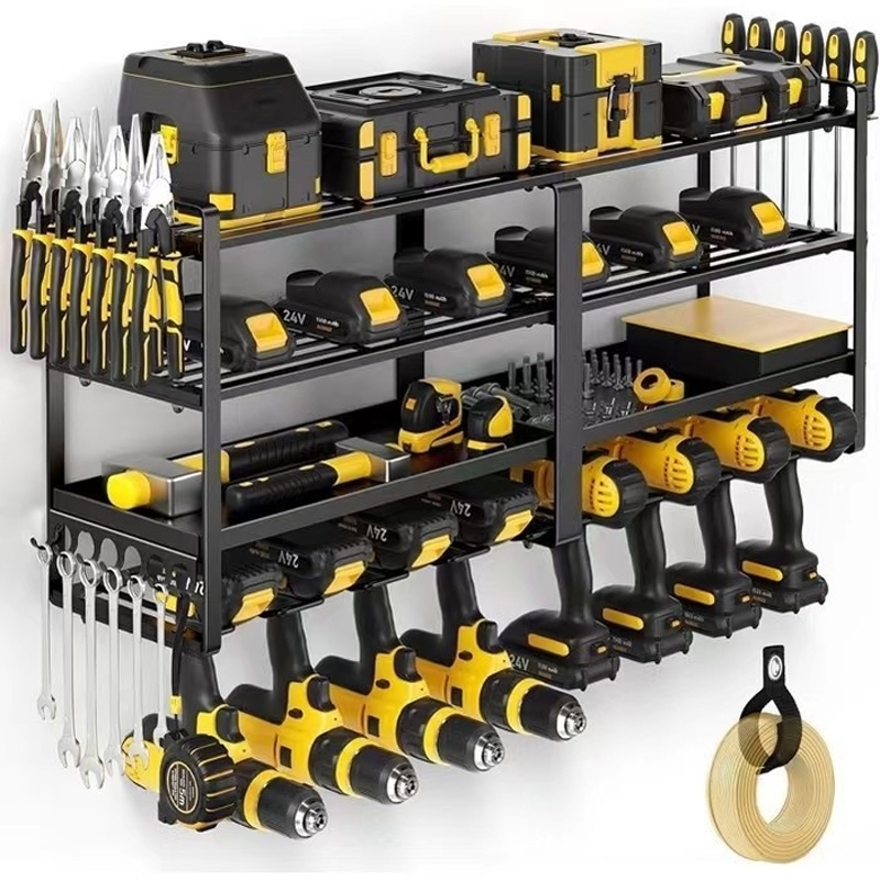 Tools In Electrical Workshop - رف منظم للأدوات اليدوية يثبت على