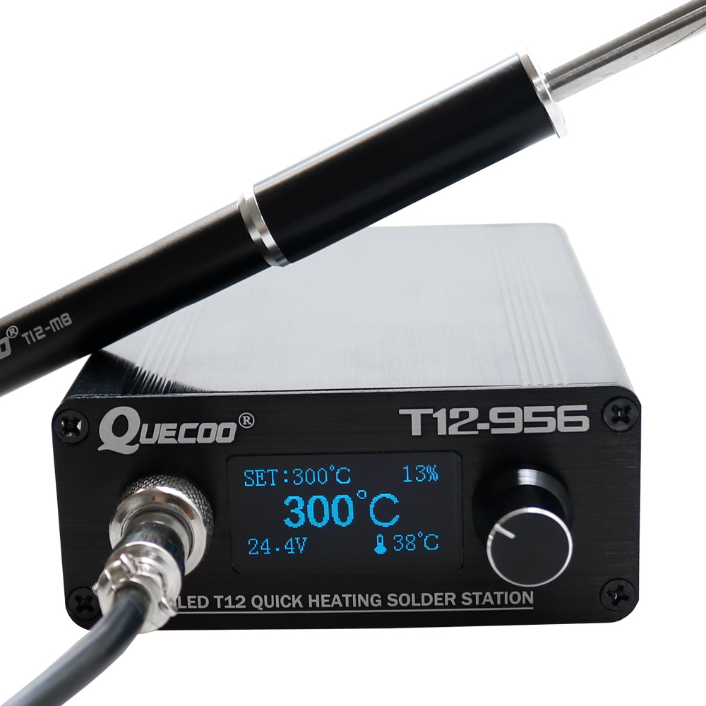 Tools For Electronic Workshop - QUECOO T12-956 محطة لحام رقمية مكواة