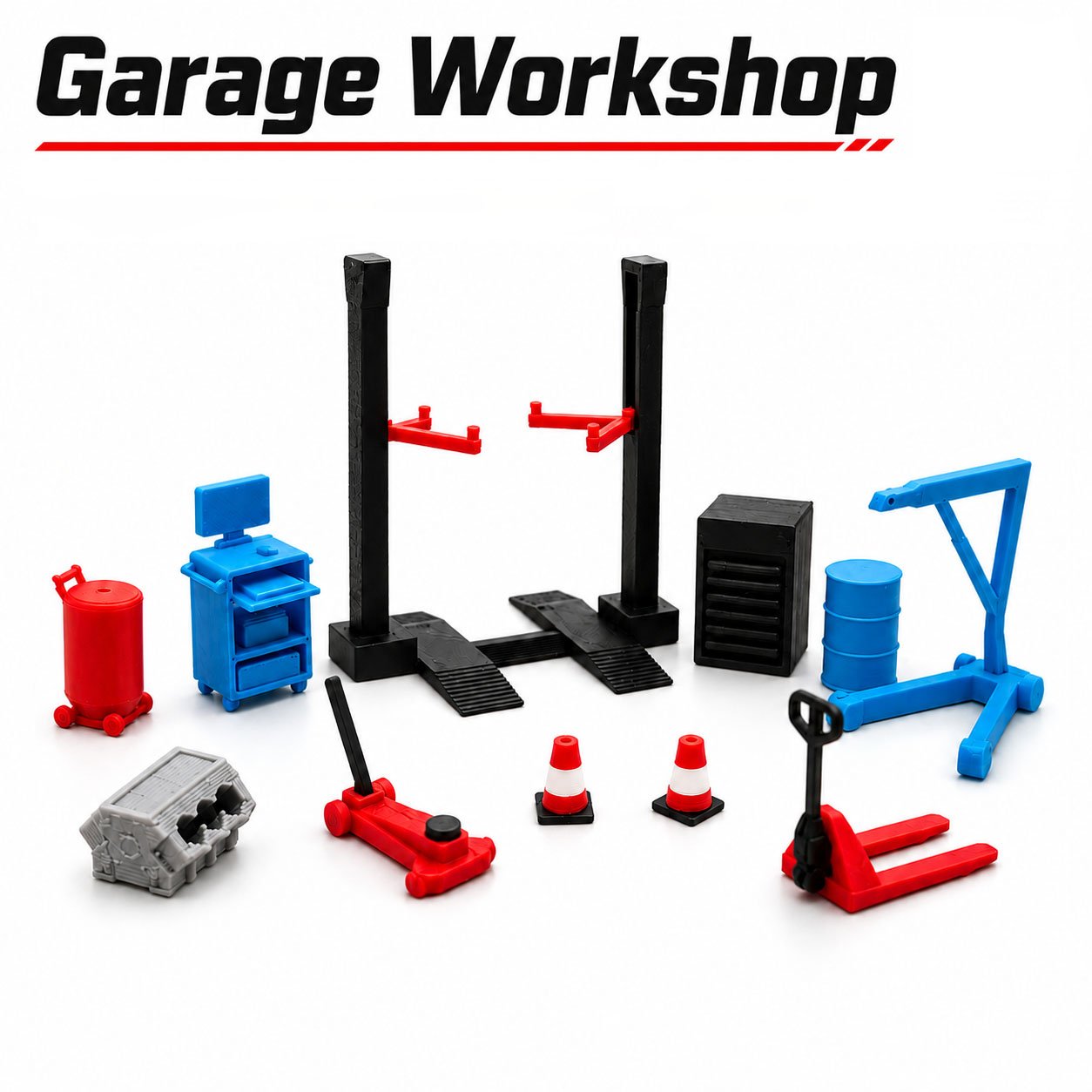 Workshop Tools Toy - مجموعة إكسسوارات ورشة عمل مصغرة بمقياس