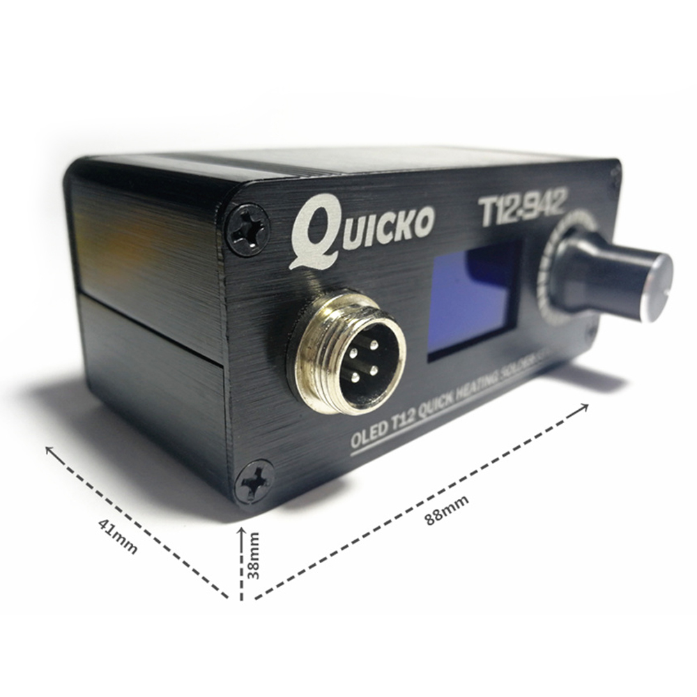 QUICKO MINI T12 STC OLED محطة  - مراجعة Tools For Electronic Workshop وسعره