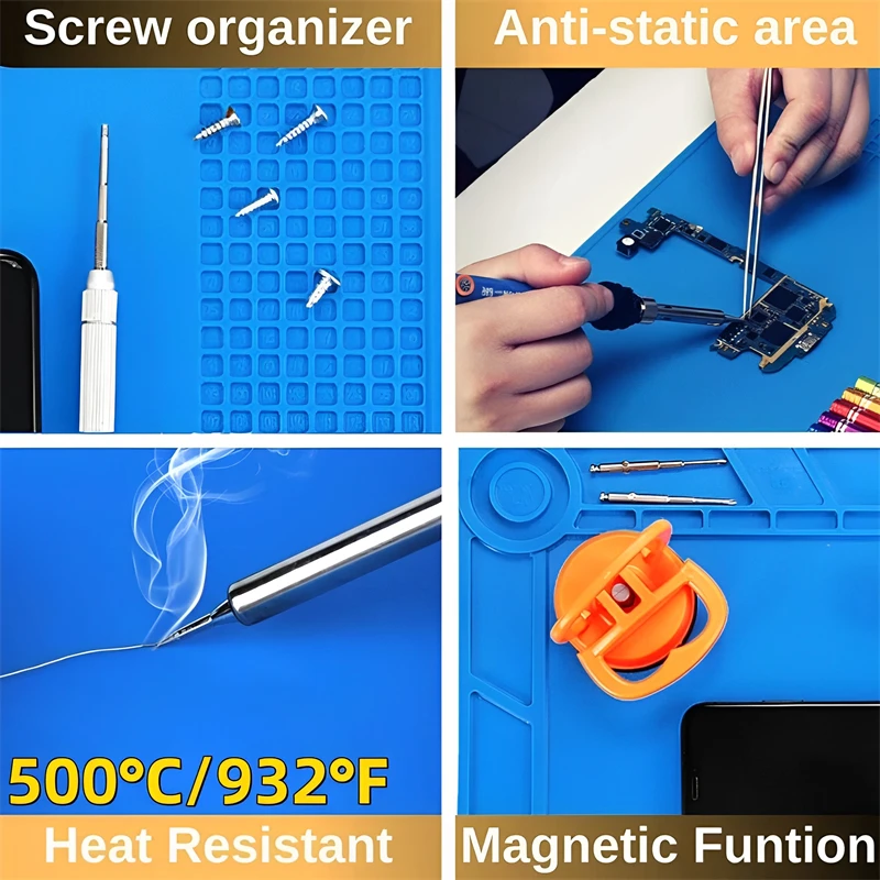 سيليكون لحام حصيرة ESD الاستات - مراجعة Tools For Electronic Workshop وسعره